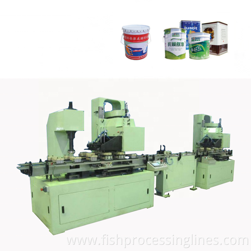 Automatic metal cans & pails making machine production line